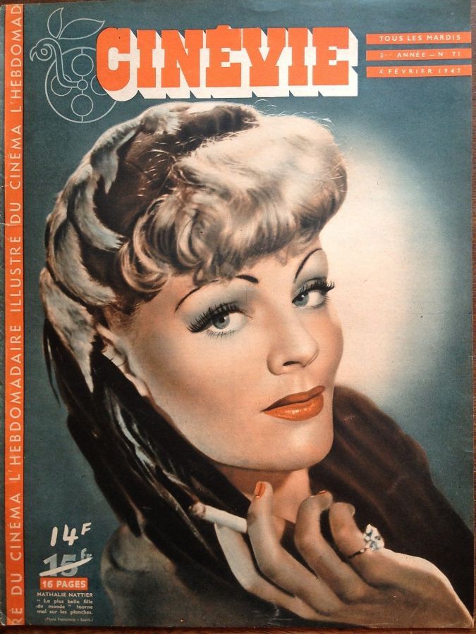 CINEVIE magazine side cover Issue 71 4 February 1947