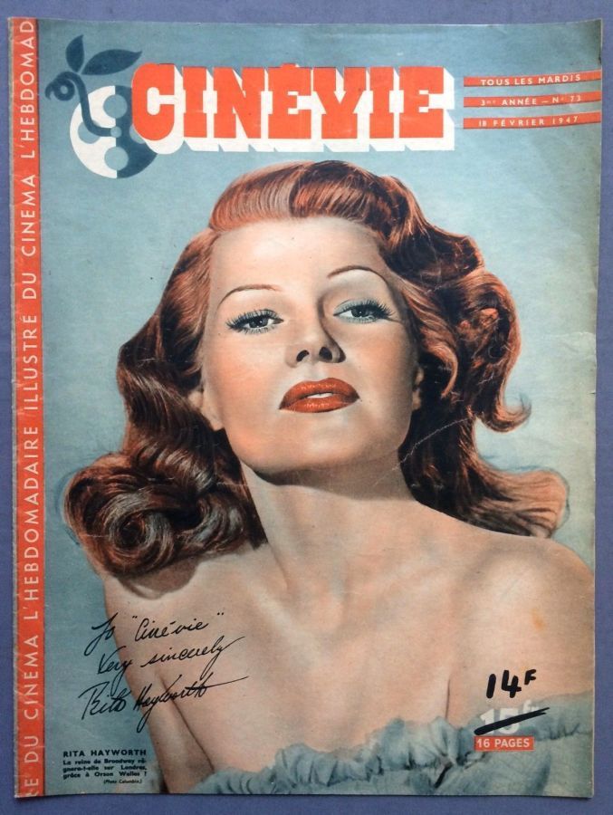 CINEVIE magazine side cover Issue 73 18 February 1947