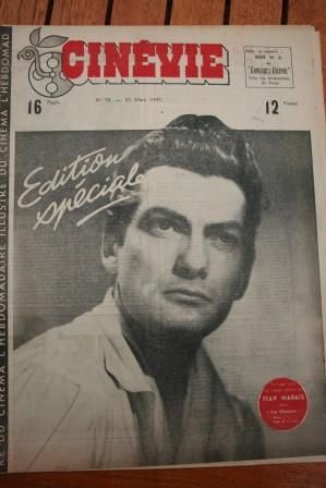 CINEVIE magazine side cover Issue 78 25 March 1947