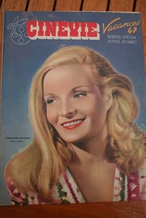 CINEVIE magazine side cover Issue 89 10 June 1947