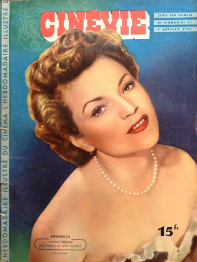 CINEVIE magazine side cover Issue 93 8 July 1947