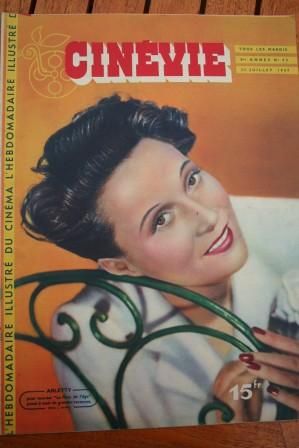 CINEVIE magazine side cover Issue 95 22 July 1947