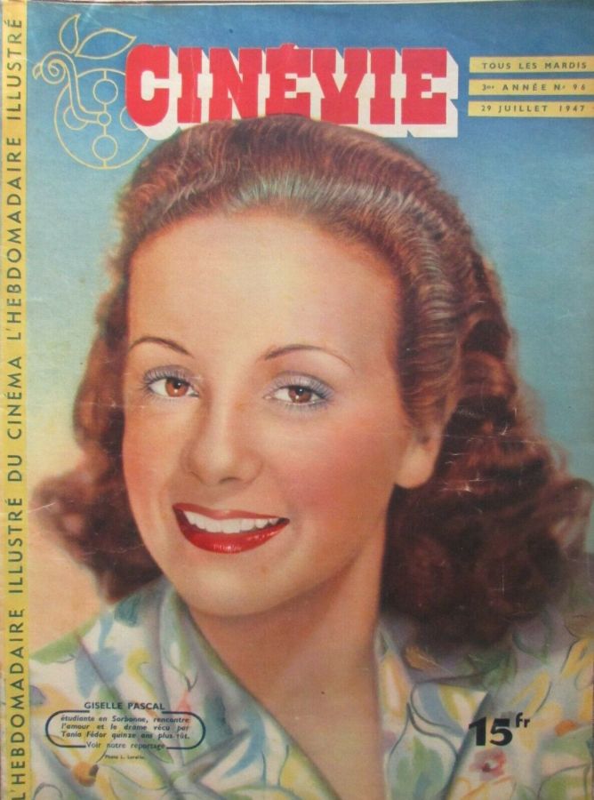 CINEVIE magazine side cover Issue 96 29 July 1947
