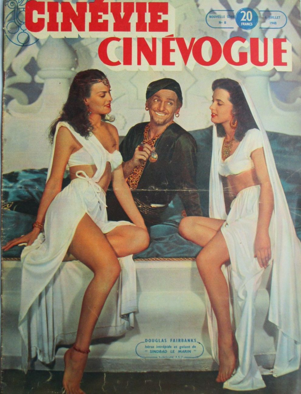 CINEVIE CINEVOGUE magazine side cover Issue 8 6 July 1948