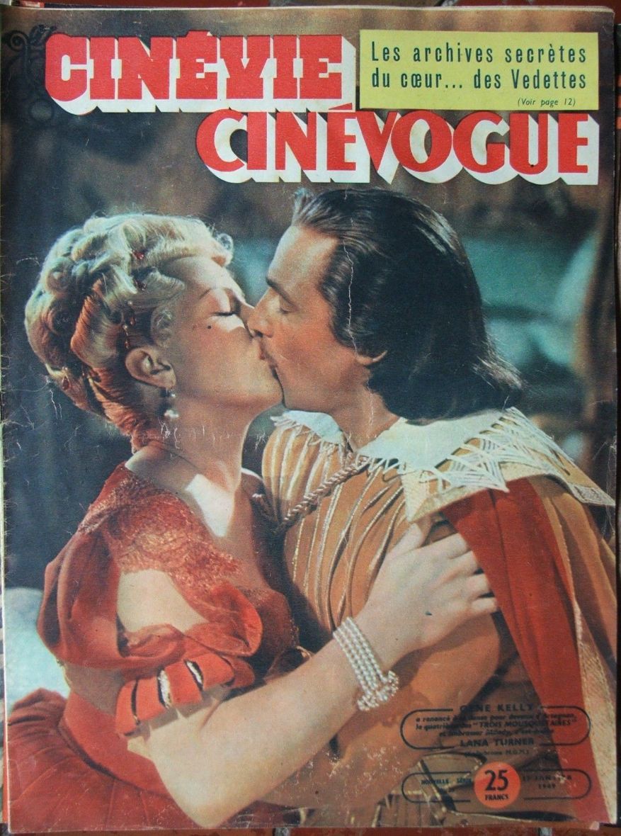 CINEVIE CINEVOGUE magazine side cover Issue 35 17 January 1949