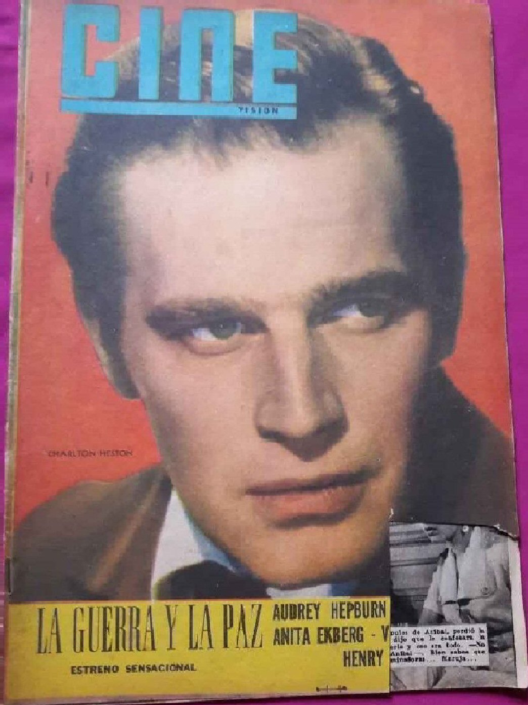 CINE VISION magazine side cover Issue 527   1956
