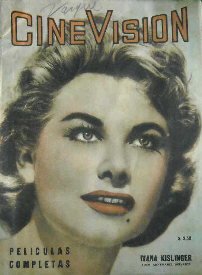 CINE VISION magazine side cover Issue 559 August 1957