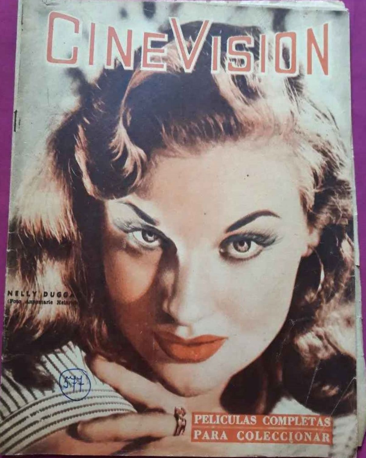CINE VISION magazine side cover Issue 577  January 1958