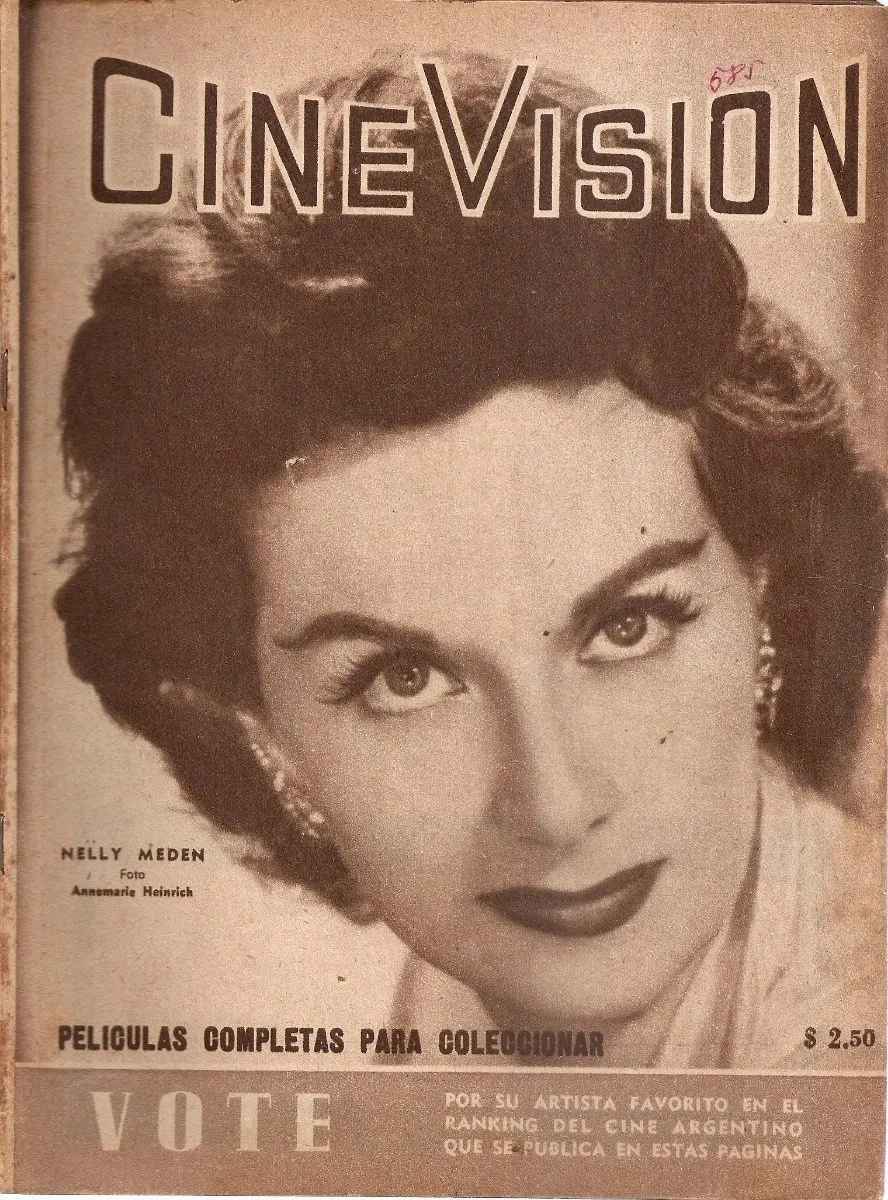 CINE VISION magazine side cover Issue 585  February 1958