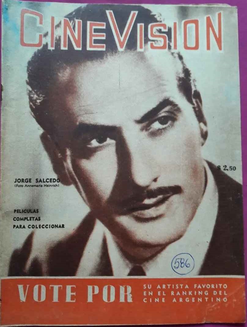 CINE VISION magazine side cover Issue 586  March 1958