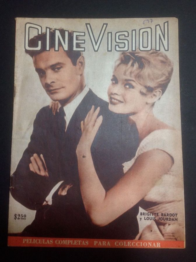 CINE VISION magazine side cover Issue 597 21 May 1958