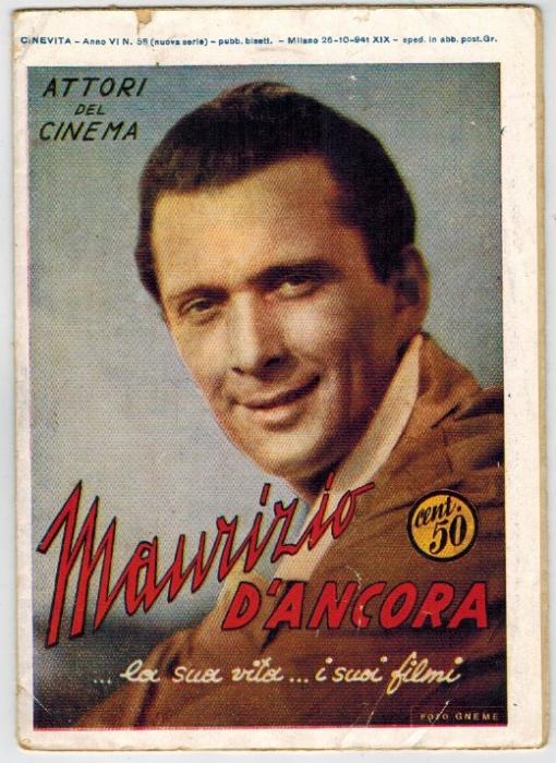 CINEVITA magazine side cover Issue 58 26 October 1941