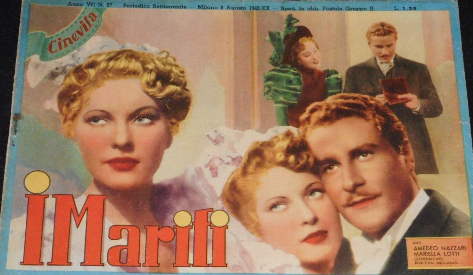 CINEVITA magazine side cover Issue 27 8 August 1942