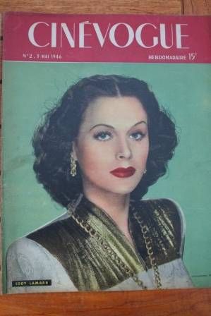 CINEVOGUE magazine side cover Issue 2 3 May 1946
