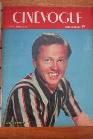 CINEVOGUE magazine side cover Issue 3 10 May 1946