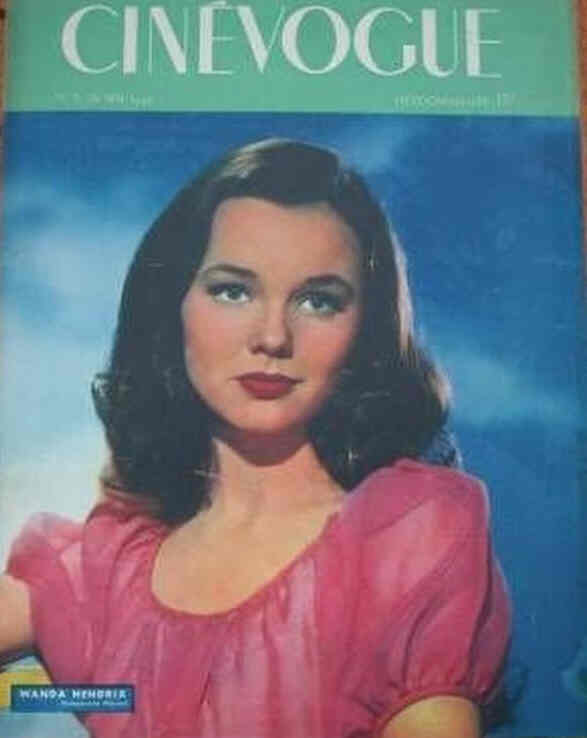 CINEVOGUE magazine side cover Issue 5 28 May 1946