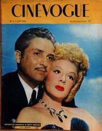 CINEVOGUE magazine side cover Issue 6 4 June 1946