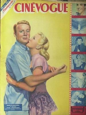 CINEVOGUE magazine side cover Issue 104 23 April 1948