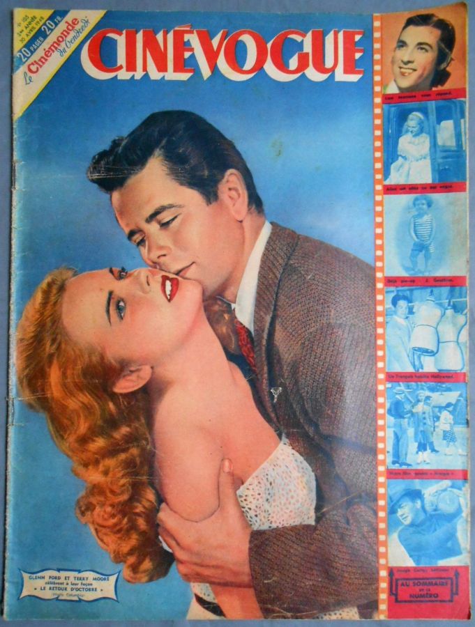 CINEVOGUE magazine side cover Issue 105 30 April 1948