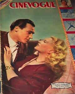 CINEVOGUE magazine side cover Issue 107 14 May 1948