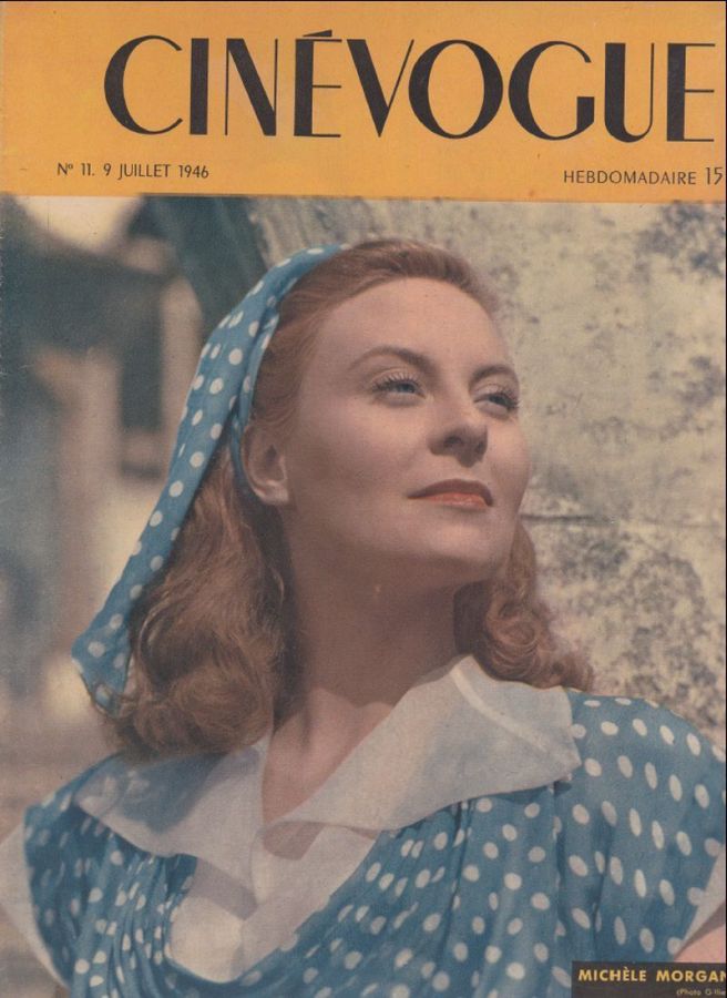 CINEVOGUE magazine side cover Issue 11 9 July 1946
