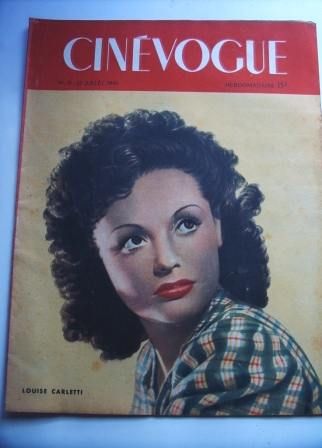 CINEVOGUE magazine side cover Issue 13 23 July 1946
