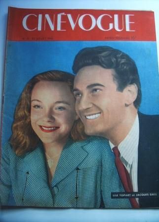 CINEVOGUE magazine side cover Issue 14 30 July 1946