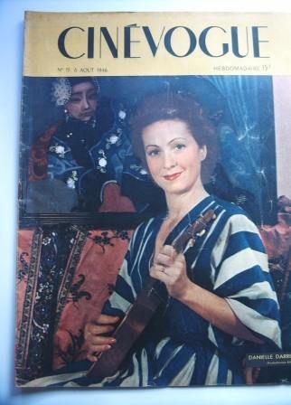 CINEVOGUE magazine side cover Issue 15 6 August 1946