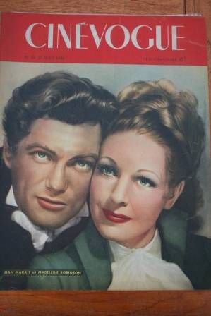 CINEVOGUE magazine side cover Issue 18 27 August 1946