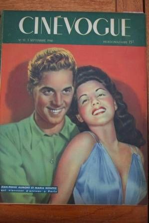 CINEVOGUE magazine side cover Issue 19 3 September 1946