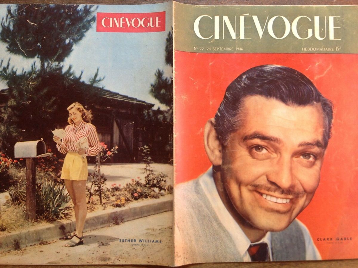 CINEVOGUE magazine side cover Issue 22 24 September 1946