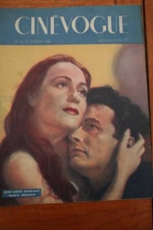 CINEVOGUE magazine side cover Issue 26 22 October 1946