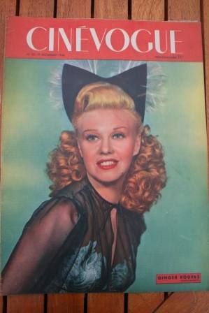 CINEVOGUE magazine side cover Issue 30 19 November 1946