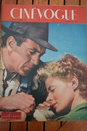 CINEVOGUE magazine side cover Issue 31 26 November 1946