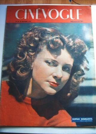 CINEVOGUE magazine side cover Issue 33 10 December 1946