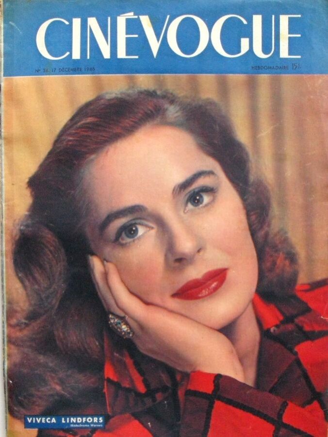 CINEVOGUE magazine side cover Issue 34 17 December 1946