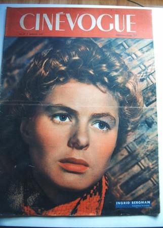 CINEVOGUE magazine side cover Issue 37 7 January 1947