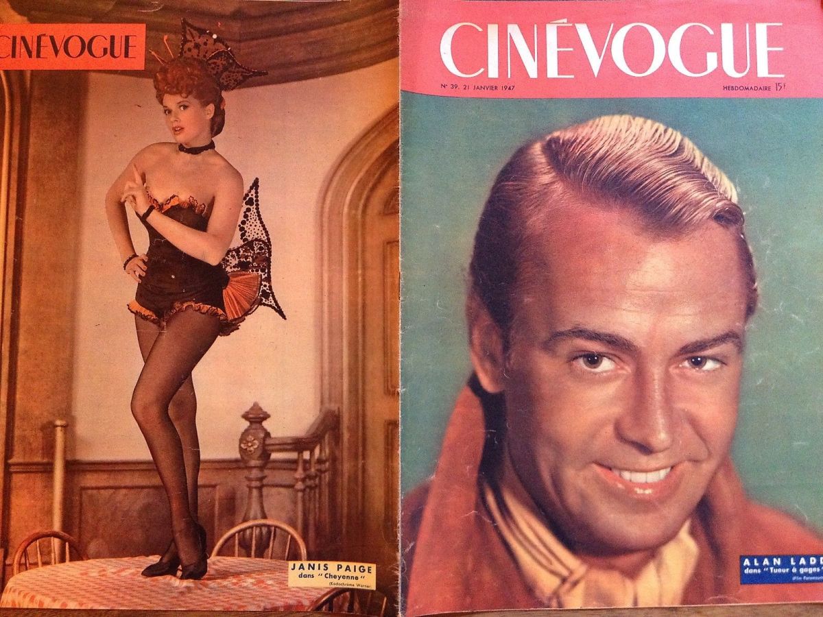 CINEVOGUE magazine side cover Issue 39 21 January 1947