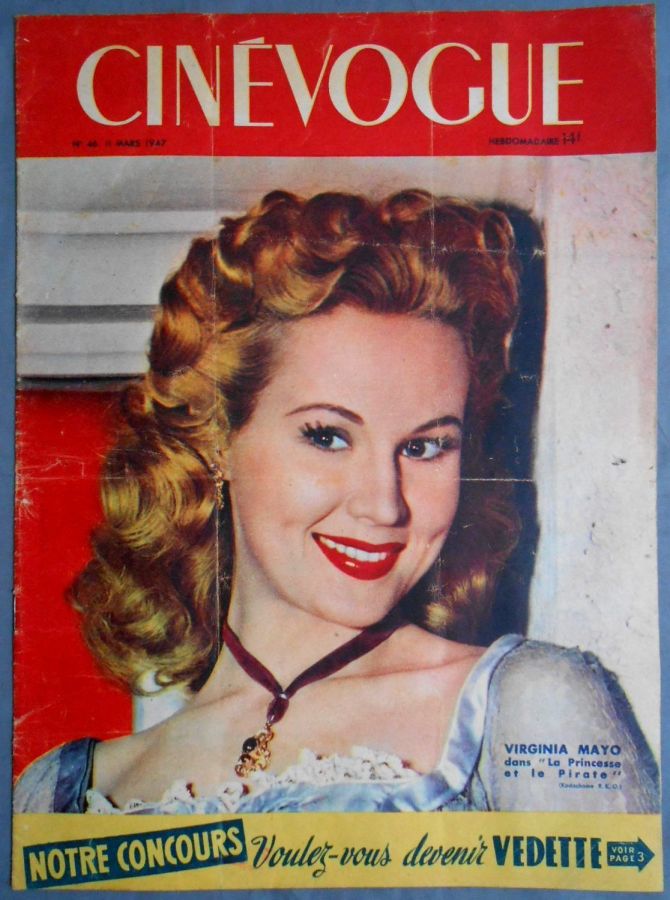 CINEVOGUE magazine side cover Issue 46 11 March 1947