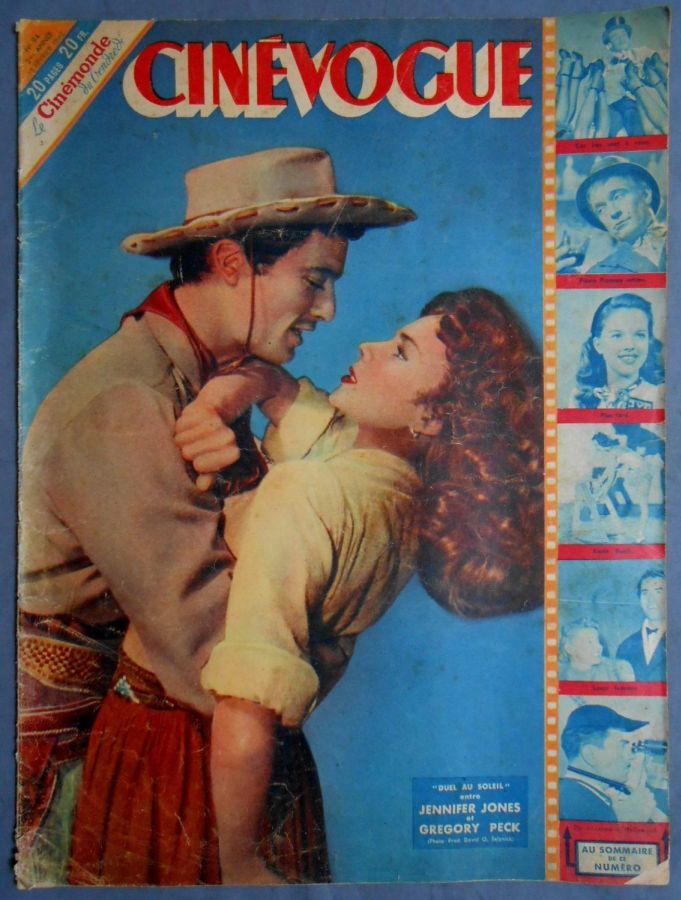 CINEVOGUE magazine side cover Issue 94 13 February 1948