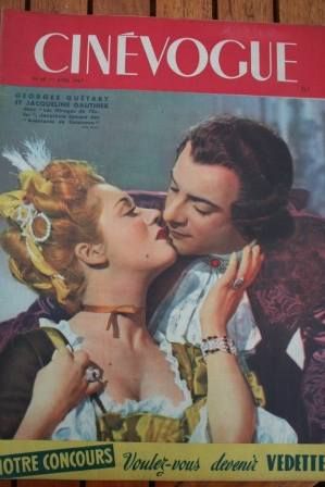 CINEVOGUE magazine side cover Issue 49 1 April 1947