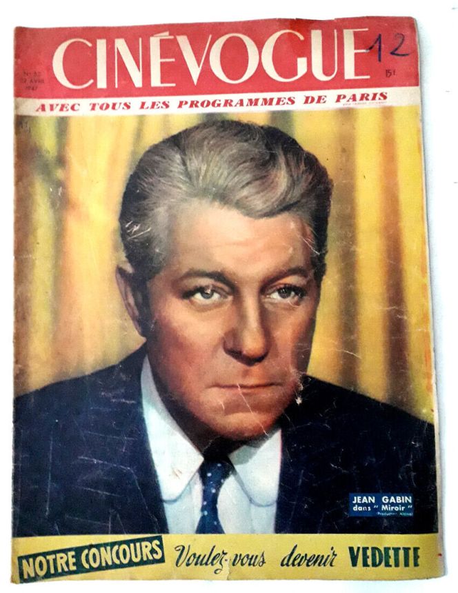 CINEVOGUE magazine side cover Issue 53 29 April 1947