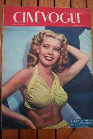 CINEVOGUE magazine side cover Issue 58 3 June 1947