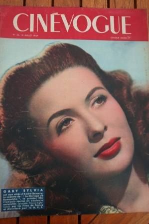 CINEVOGUE magazine side cover Issue 64 15 July 1947