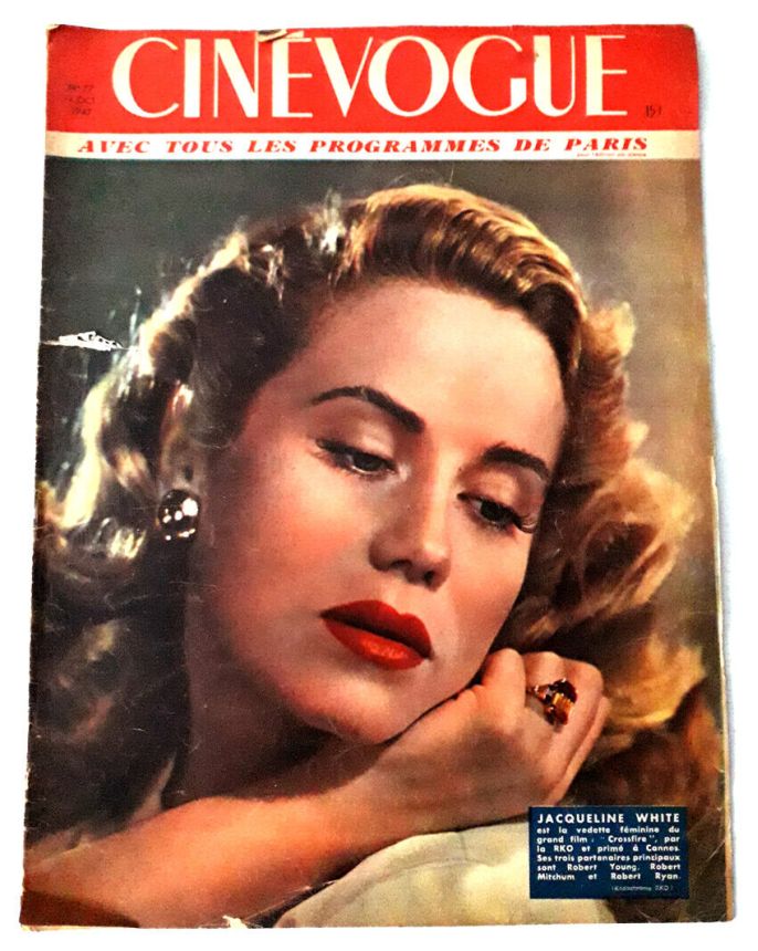 CINEVOGUE magazine side cover Issue 77 14 October 1947