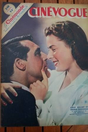 CINEVOGUE magazine side cover Issue 81 14 November 1947