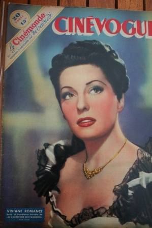 CINEVOGUE magazine side cover Issue 82 21 November 1947
