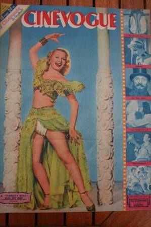 CINEVOGUE magazine side cover Issue 98 12 March 1948
