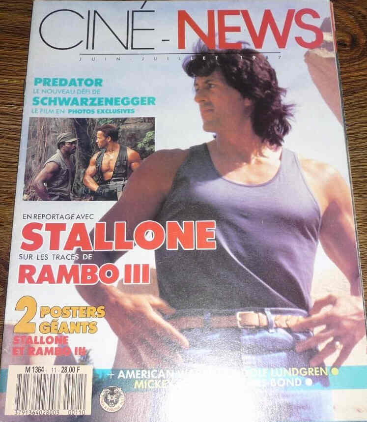 CINE-NEWS magazine side cover Issue 11 June/July 1987