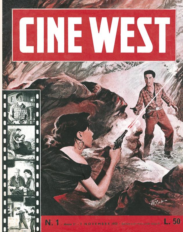 CINE WEST magazine side cover Issue 1  Series 1 7 November 1953